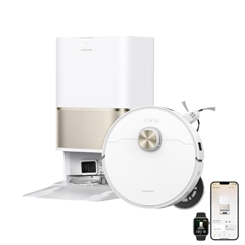 DREAME L60 Ultra PE Robot Vacuum and Mop, 30,000Pa Suction, Self-Cleaning,Corner-to-Edge Deep Cleaning, Detangling Brush, Obstacle Avoidance and 360° Navigation, White