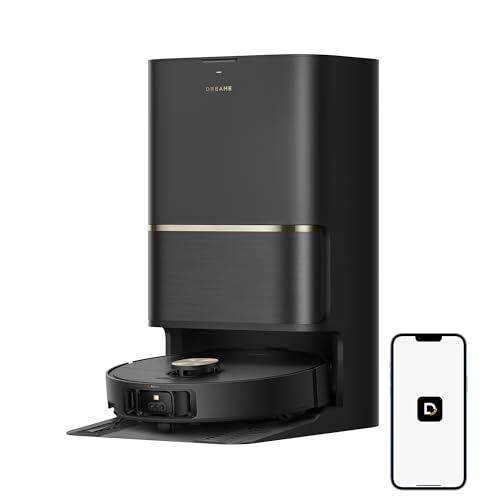 DREAME L50 Ultra Robot Vacuum and Mop Black with Auto-Empty and Mop Self-Cleaning, Precise Obstacle Avoidance, 19,500Pa Suction, HyperStream Detangling DuoBrush