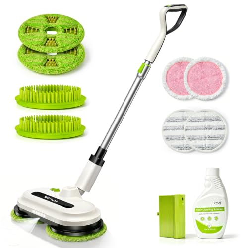 VMAI Cordless Electric Floor Scrubber & Mop with Cleaning Solution