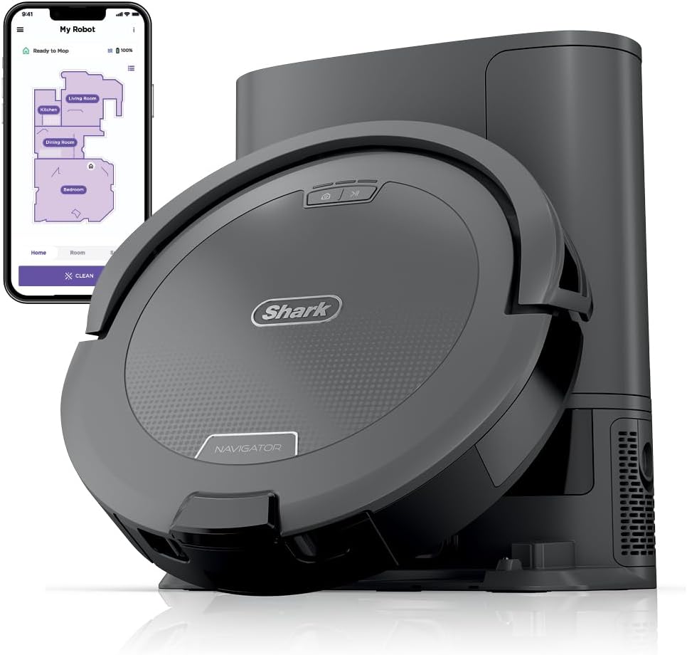 Shark Navigator Robot Vacuum 60-Day Self-Empty, SmartPath