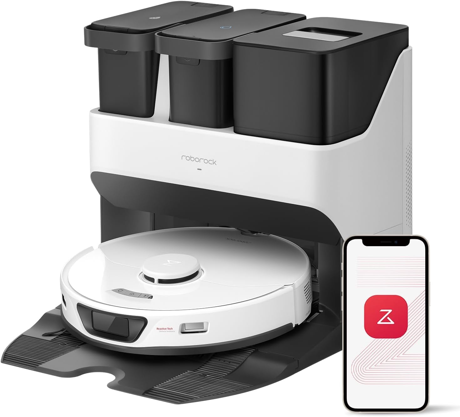 roborock S7 Max Ultra Robot Vacuum and Mop Combo, Auto Mop Drying, Auto Mop Washing, Self-
