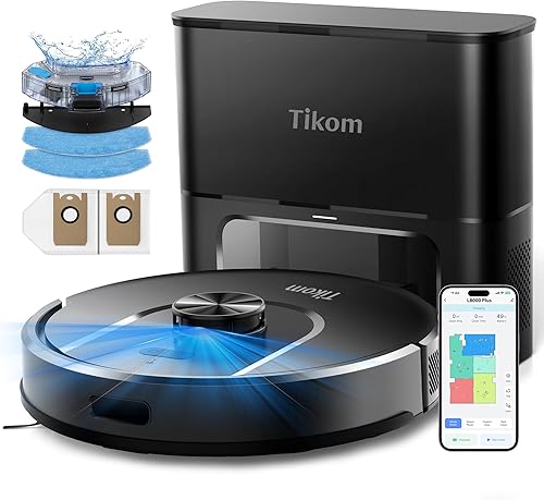 Tikom Robot Vacuum and Mop, 6000Pa Robotic Vacuum Cleaner with Self-Em — Our recommended configuration for best results