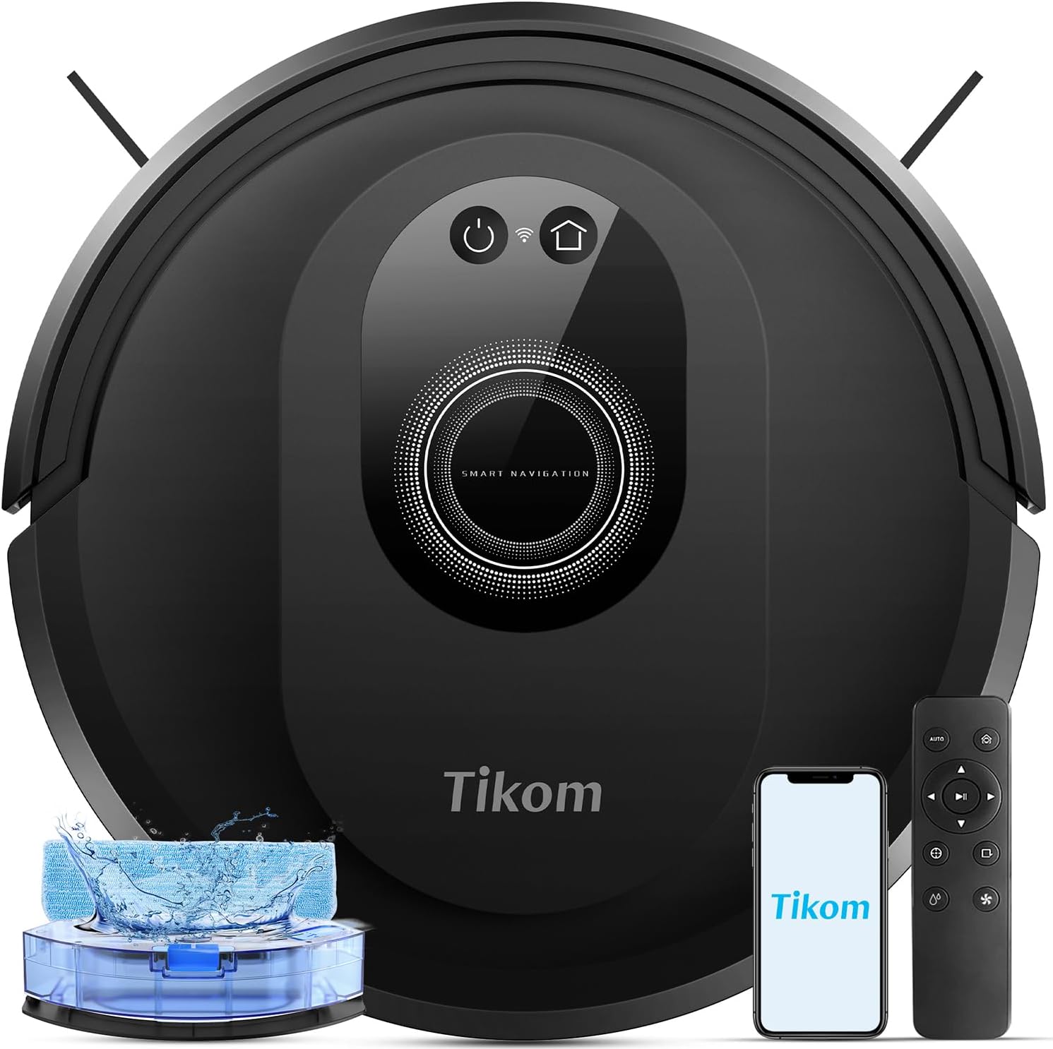 Tikom Robot Vacuum and Mop Combo, 5000Pa, Hard Floor