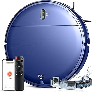 Robot Vacuum and Mop Combo, 2 in 1 Robot Mop and Vacuum, Robotic Vacuum Cleaner with WiFi/