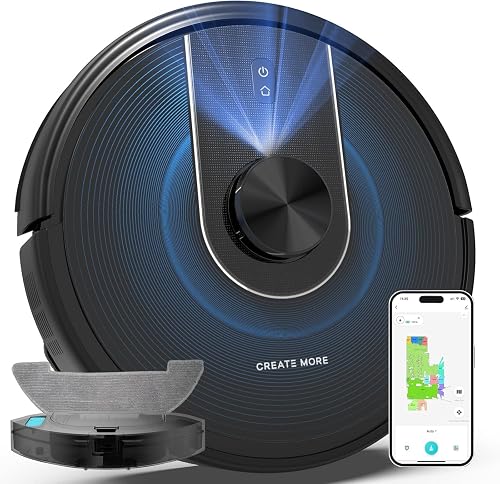 Bagotte Robot Vacuum and Mop Combo, 6000Pa Robotic Vacuums with Mappin — Our recommended configuration for best results