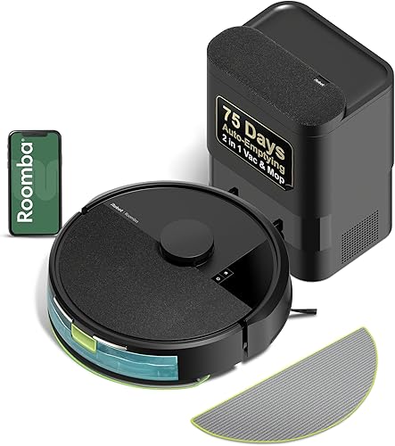 iRobot Roomba 105 Combo Robot Vacuum & Mop with AutoEmpty Dock - Self- — Build quality and design details up close